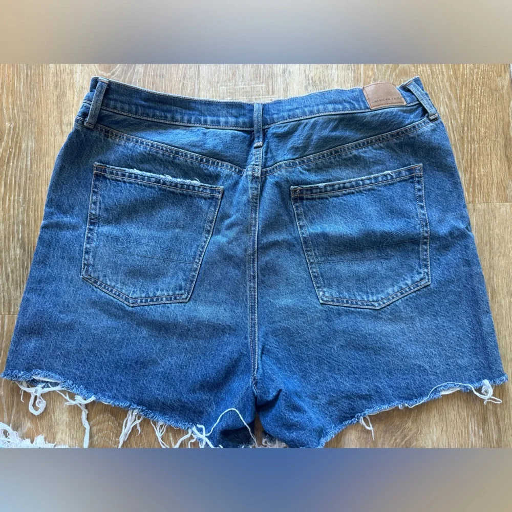 American Eagle Denim Shorts with Colorful Side Stripes- Size 18 - Picture 3 of 5